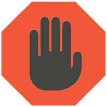 Stop sign pictogram representing a cut-off time